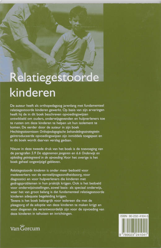 Relatiegestoorde Kinderen achterkant