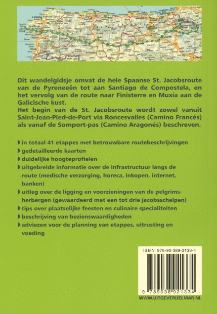 Rother wandelgids Spaanse St. Jacobsroute / Rother Wandelgidsen achterkant