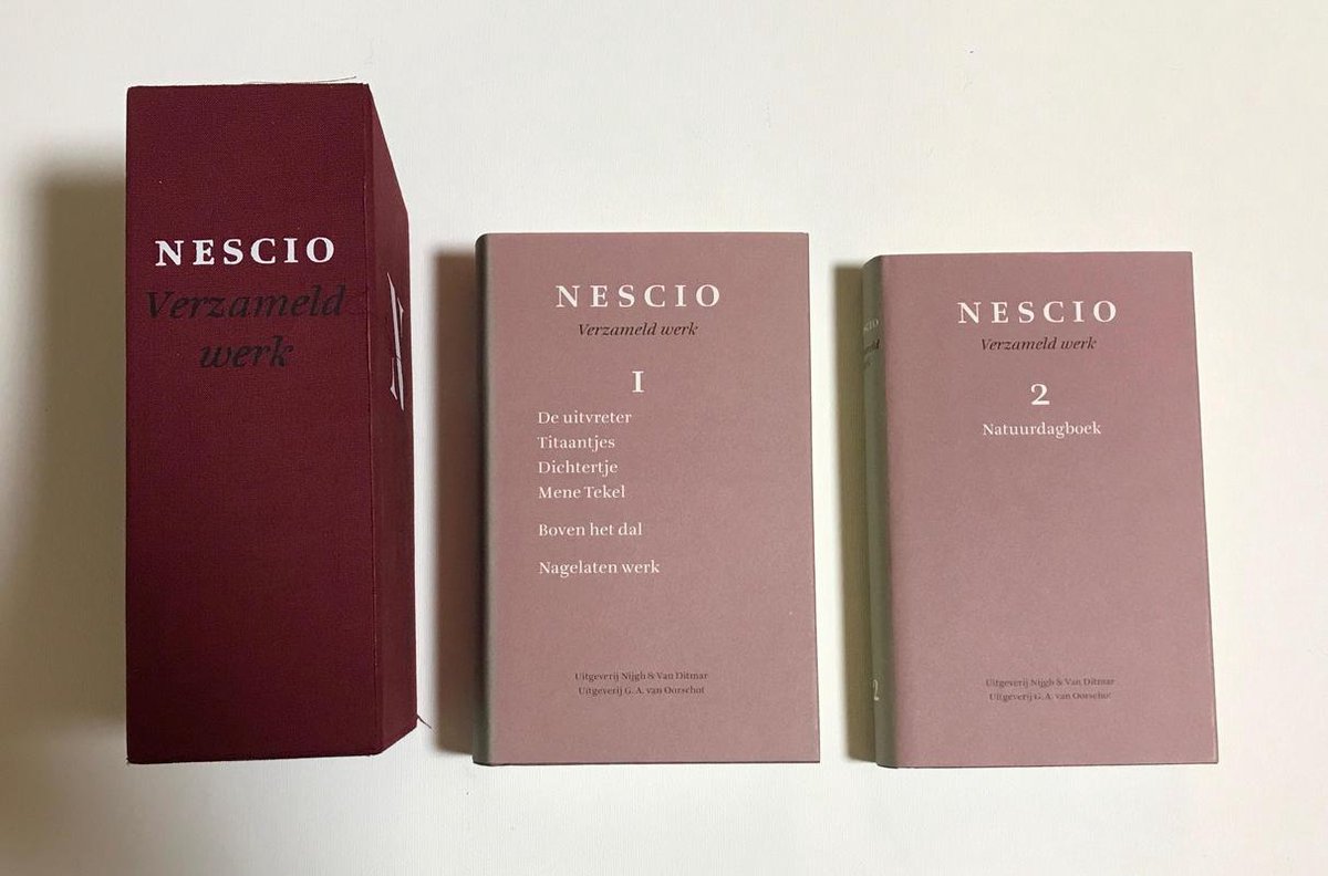 boekenbalie_9789038854915_cover NESCIO VERZAMELD WERK IN TWEE DELEN