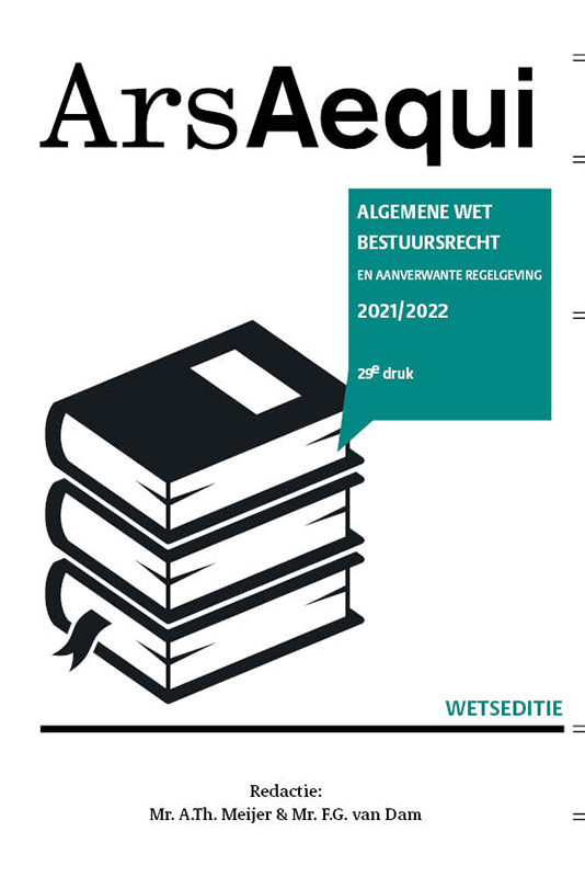 boekenbalie_9789493199361_cover Ars Aequi Wetseditie  -   Algemene wet bestuursrecht 2021-2022