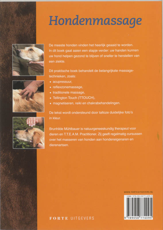 Honden massage achterkant