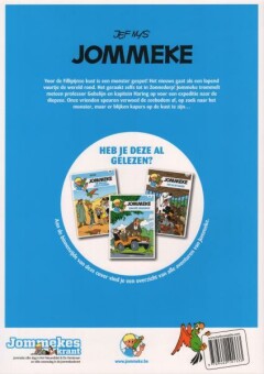 Het monster uit de diepte / De belevenissen van Jommeke / 136 achterkant
