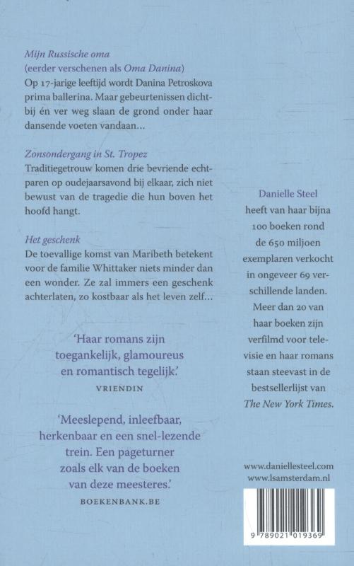 Mijn Russische oma ; Zonsondergang in St. Tropez ; Het geschenk Mijn Russische oma ; Zonsondergang in St. Tropez ; Het geschenk achterkant