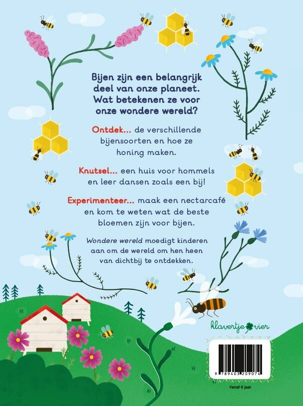 Bijen / Wondere wereld ontdek, knutsel en experimenteer! achterkant