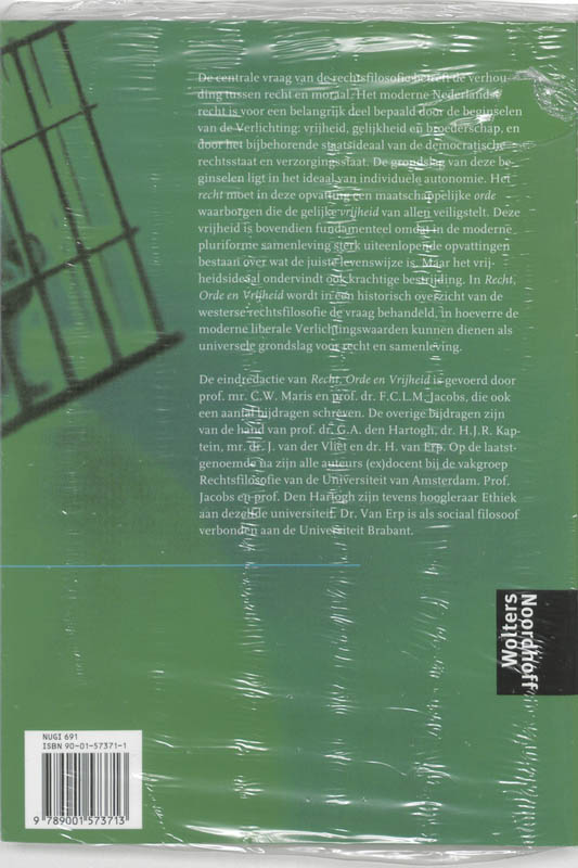 Recht, orde en vrijheid achterkant