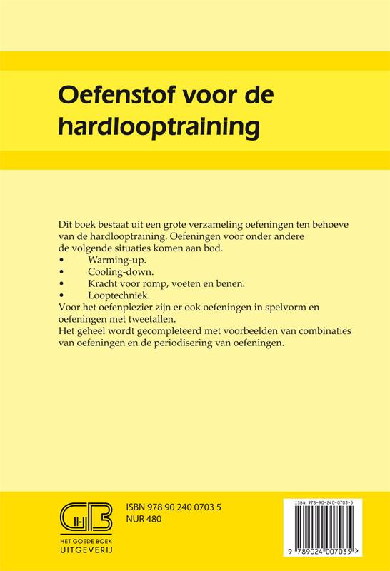 Oefenstof voor de hardlooptraining / Serie trainershandboeken achterkant