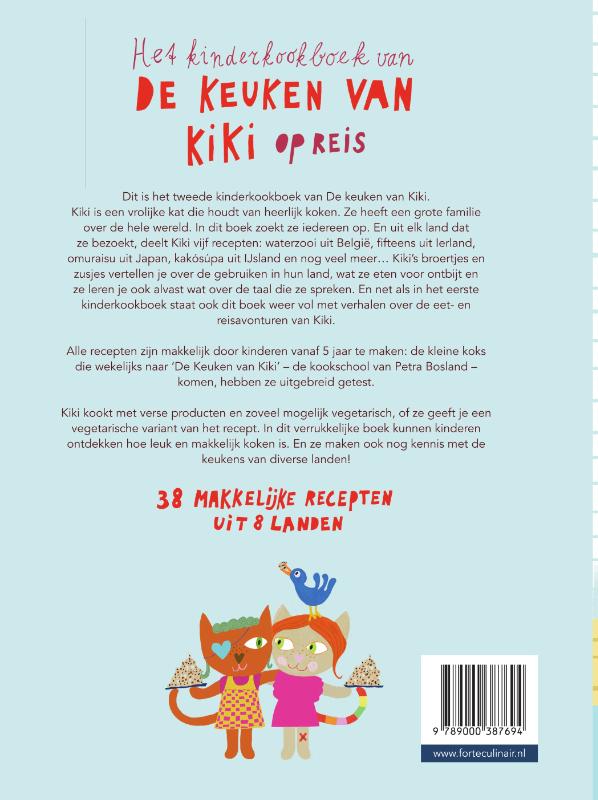 Het kinderkookboek van de keuken van Kiki op reis / De keuken van Kiki achterkant