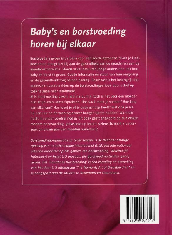 Handboek Borstvoeding achterkant