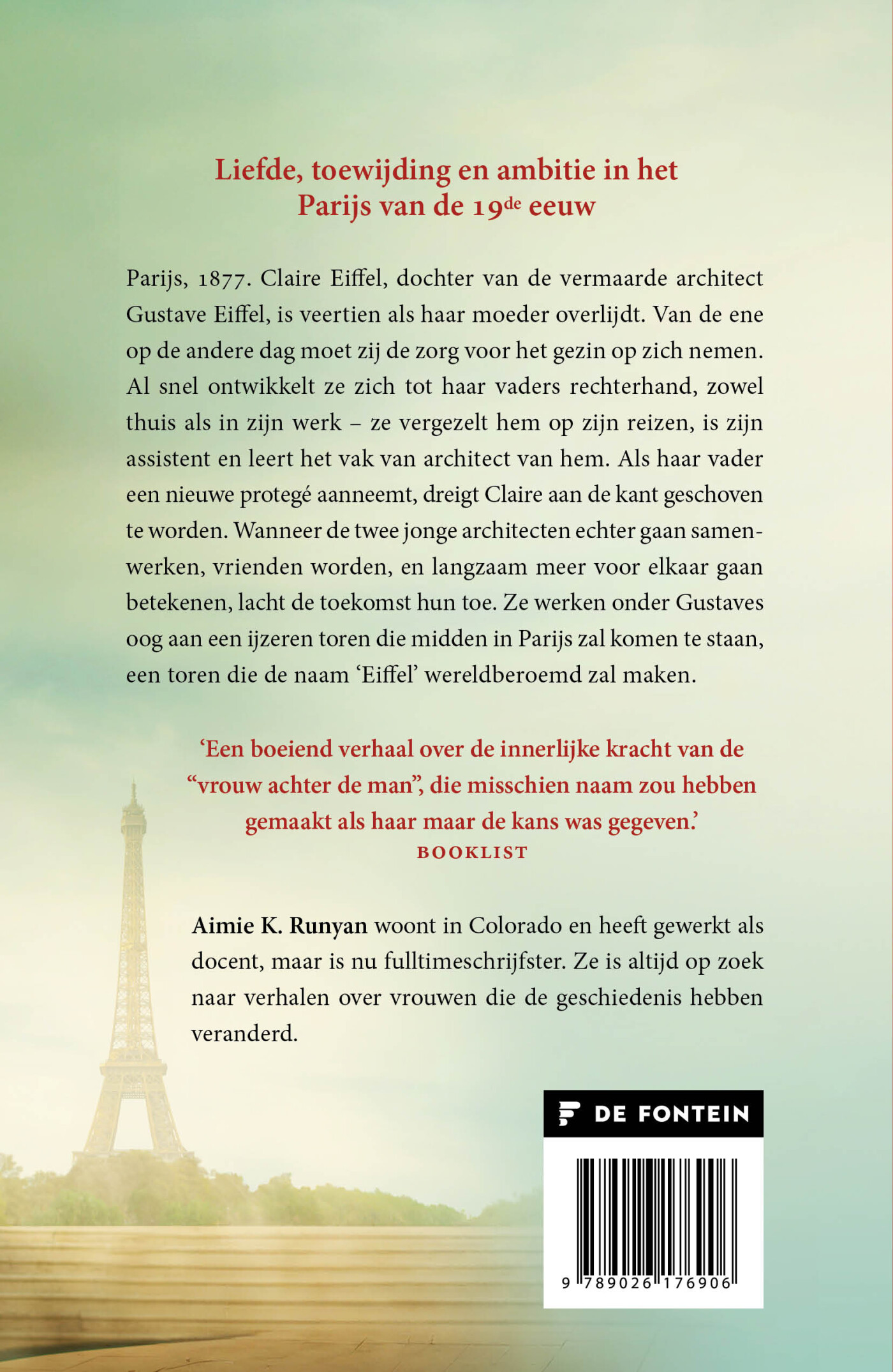 Mademoiselle Eiffel achterkant