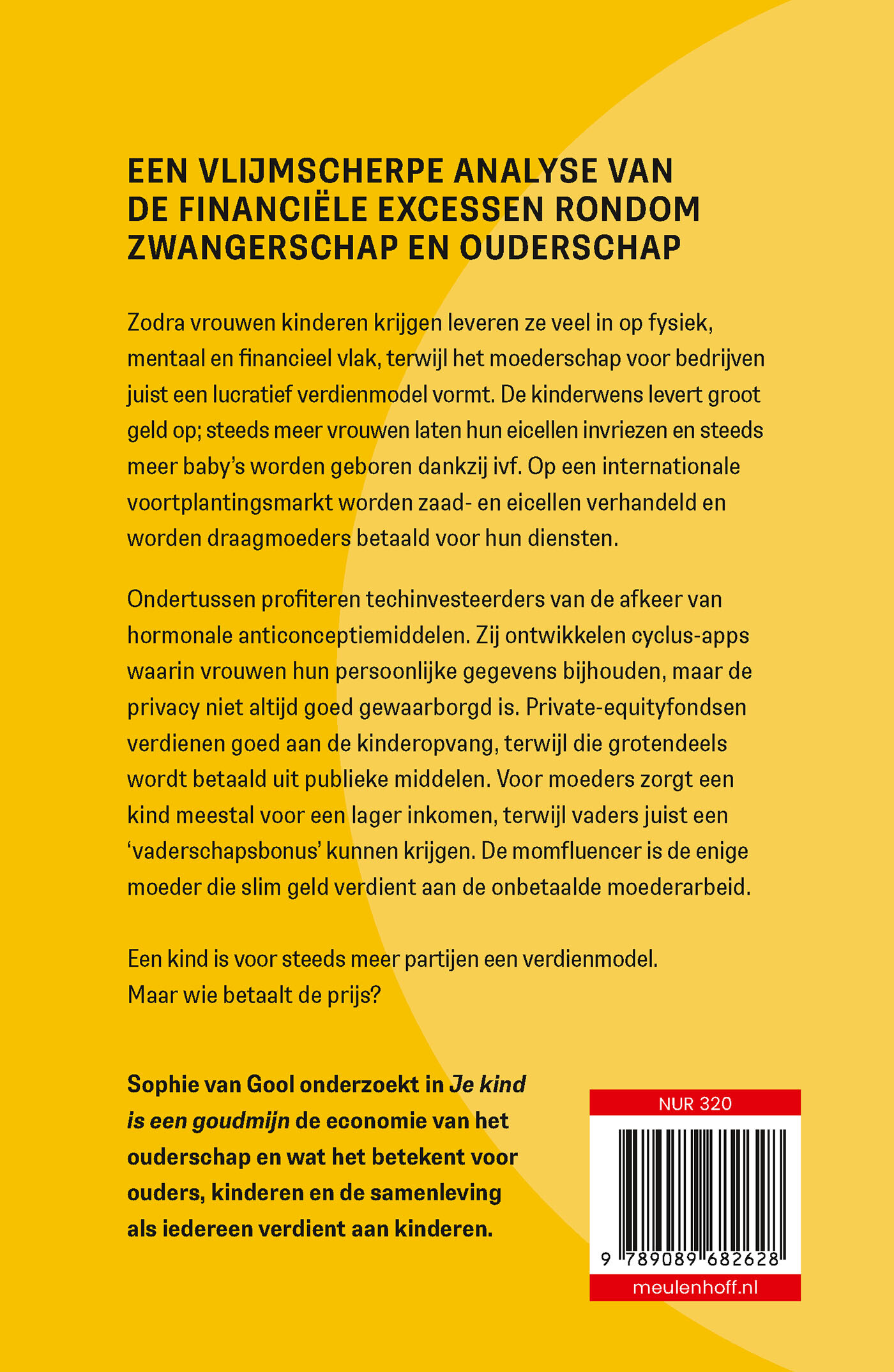 Je kind is een goudmijn achterkant