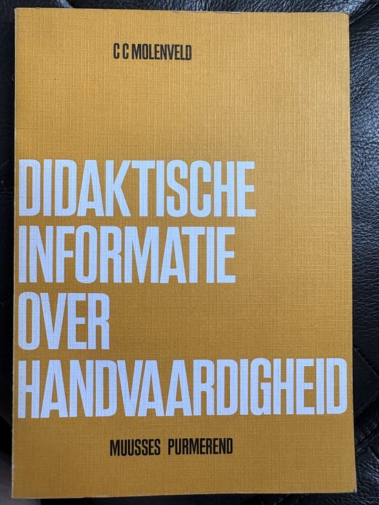 Didaktische informatie handvaardigh.