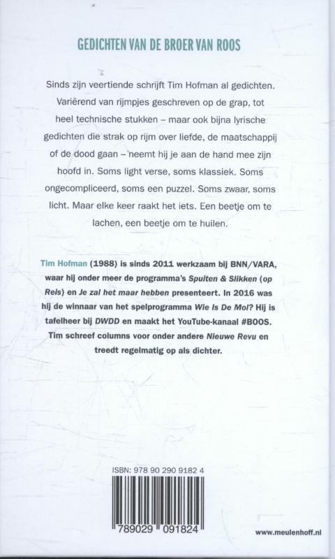 Gedichten van de broer van Roos Gedichten van de broer van Roos achterkant