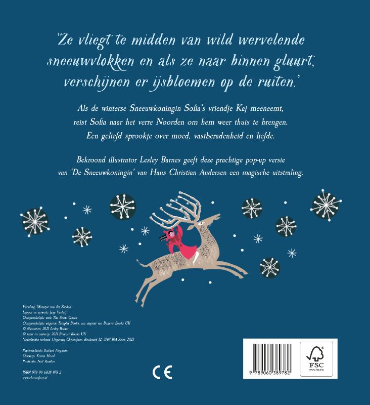 De sneeuwkoningin achterkant