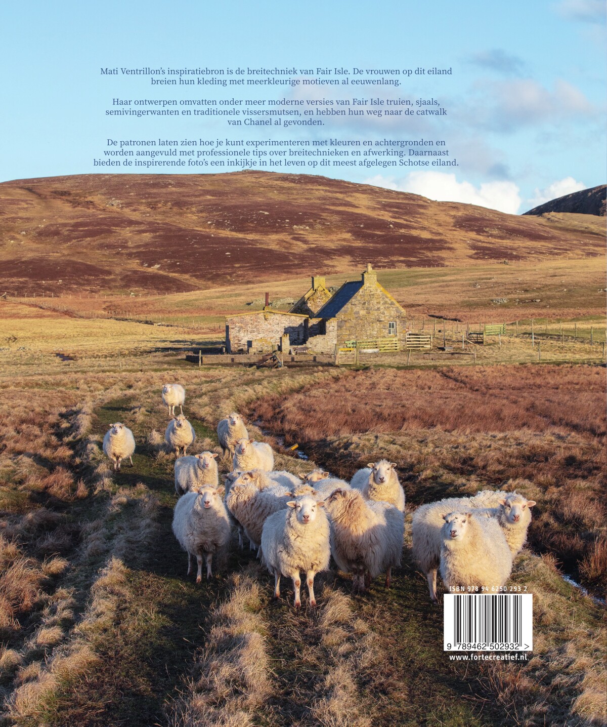 Fair Isle breien achterkant