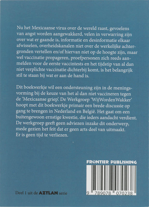 Vaccineren of niet? achterkant