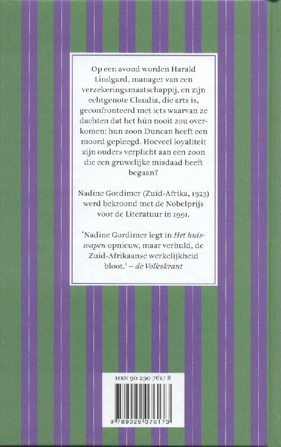 Het huiswapen achterkant