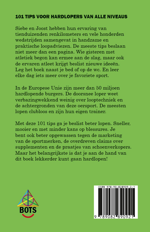101 Tips voor hardlopers achterkant