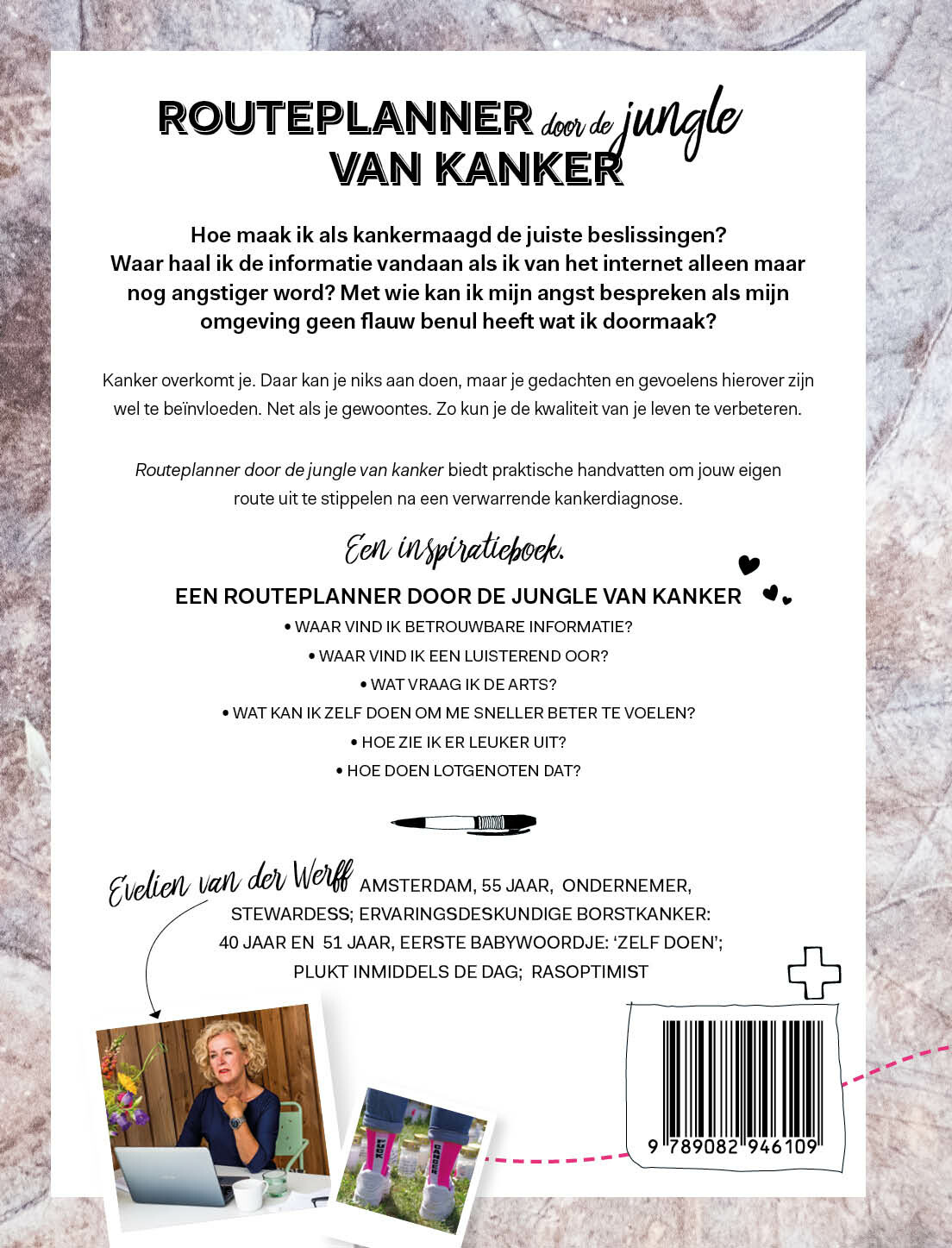 Routeplanner door de jungle van kanker achterkant