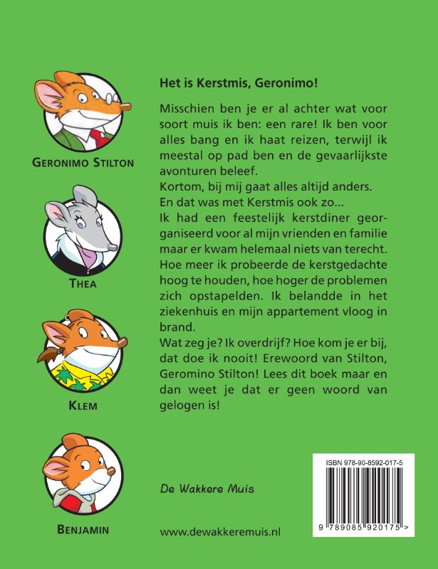 Geronimo Stilton 15 - Het is Kerstmis, Geronimo achterkant