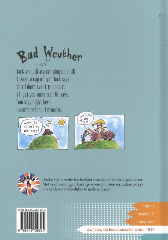 Bad weather / Leesleeuw achterkant