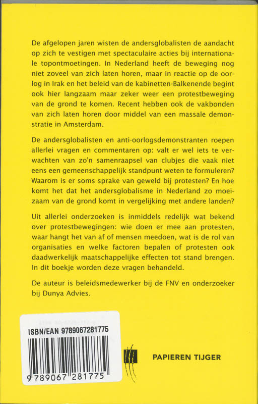 Protestbewegingen / Vlugschrift / 17 achterkant