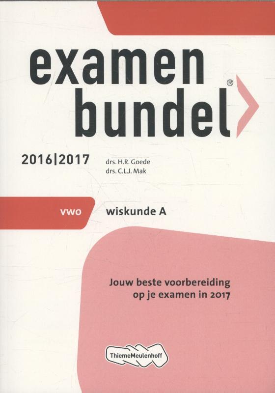 Examenbundel 2016/2017 vwo Wiskunde A