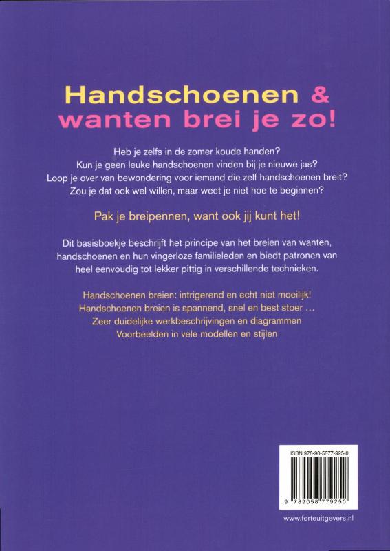 Handschoenen & wanten brei je zo! Handschoenen & wanten brei je zo! achterkant