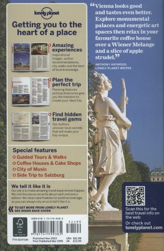 Lonely Planet Vienna achterkant