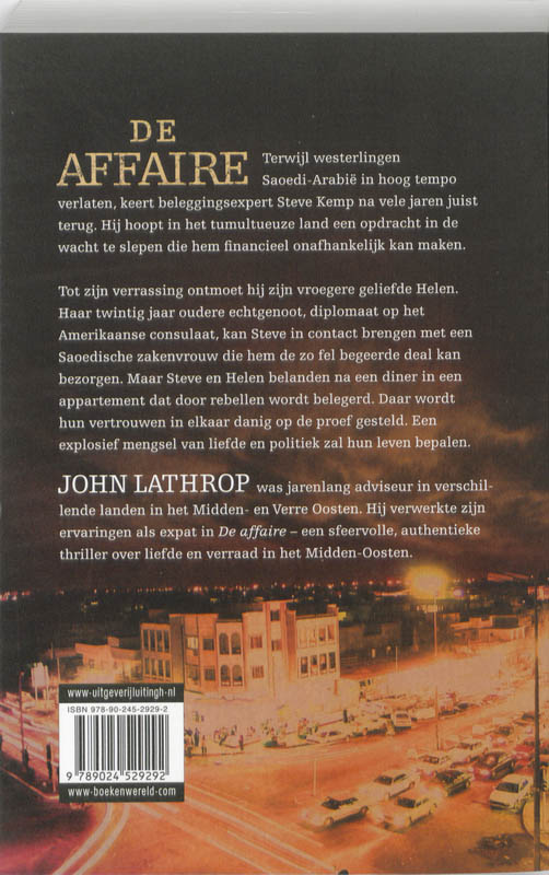 John Lathrop - De Affaire achterkant