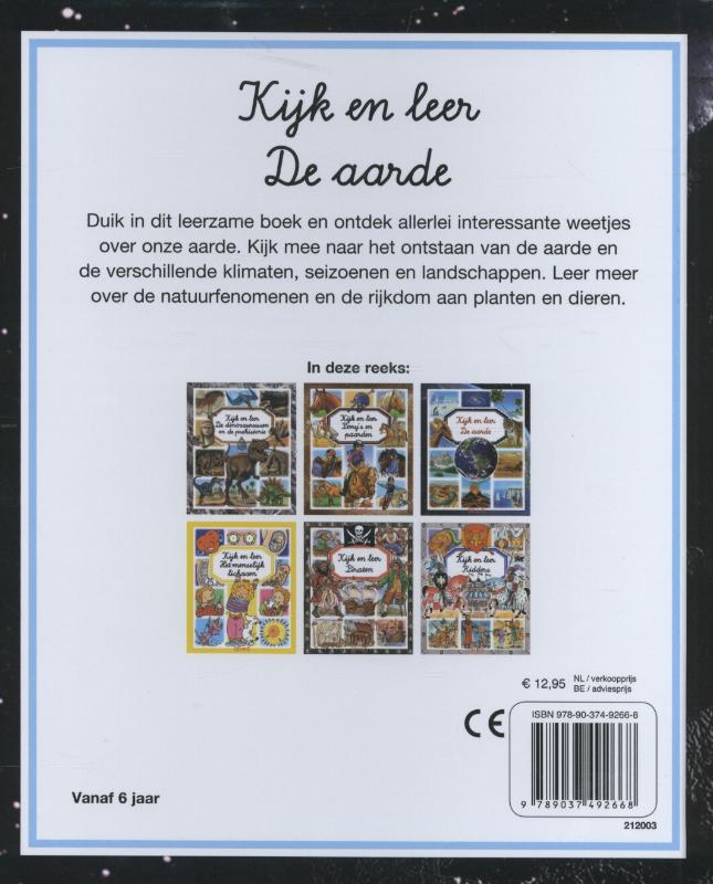 De aarde / Kijk en leer achterkant