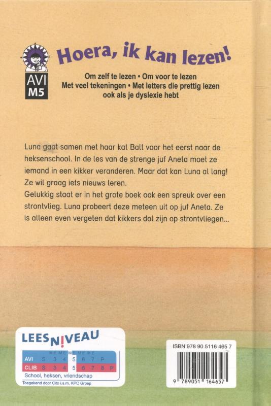 Hoera, ik kan lezen!  -   Luna gaat naar de heksenschool achterkant