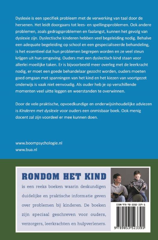 Rondom het kind  -   Kinderen met dyslexie achterkant