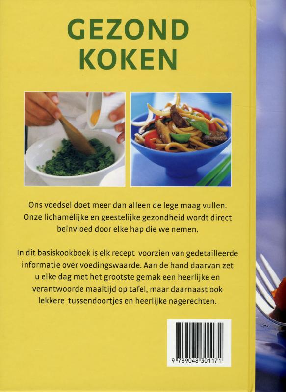 Gezond Koken achterkant