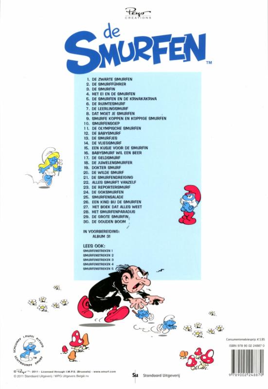 De Smurfen 20 -  De wilde smurf De Smurfen 20 -   De wilde smurf achterkant