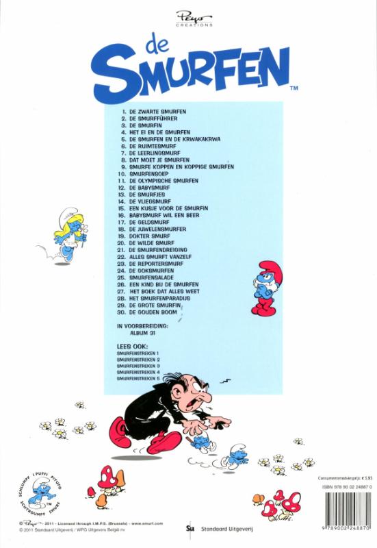 De Smurfen 20 -   De wilde smurf achterkant