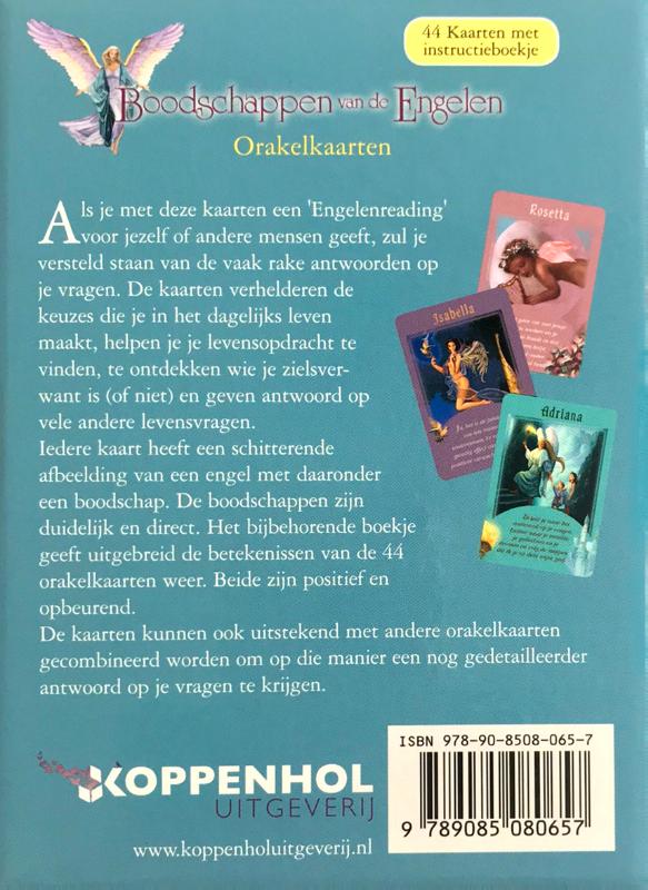 Boodschappen van de Engelen - Doreen Virtue (Orakelkaarten) achterkant