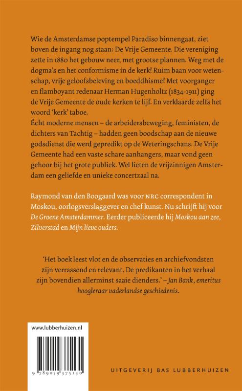 De religieuze rebellen van de Vrije Gemeente achterkant