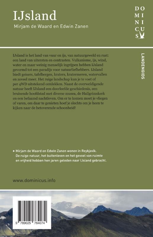 IJsland / Dominicus landengids achterkant