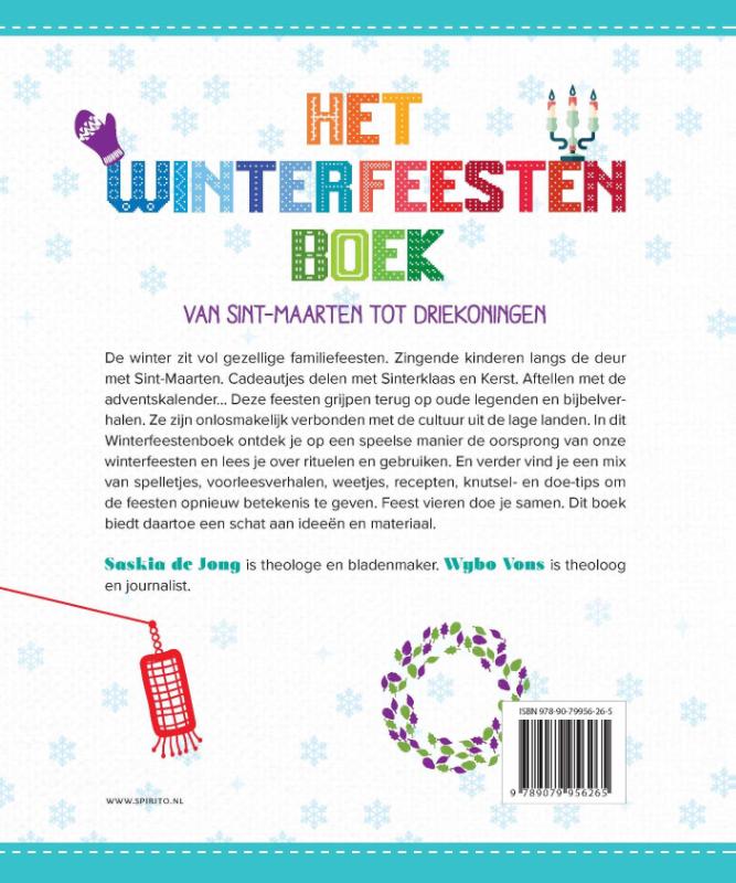 Het winterfeestenboek achterkant