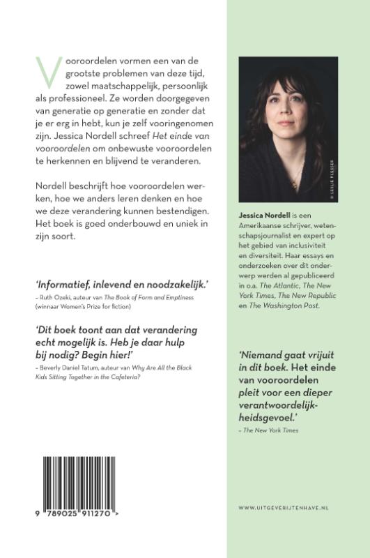 Het einde van vooroordelen achterkant