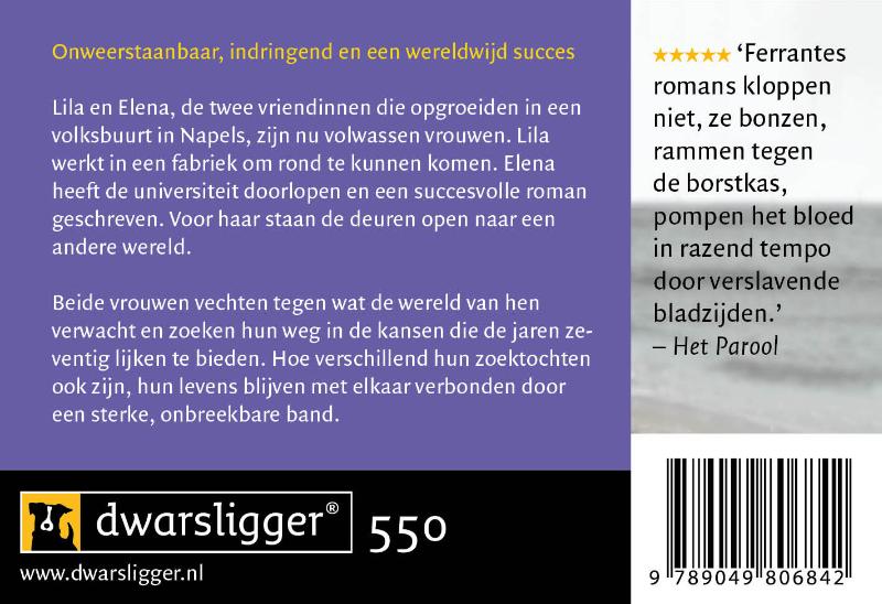 Wie vlucht en wie blijft / De Napolitaanse romans / 3 achterkant