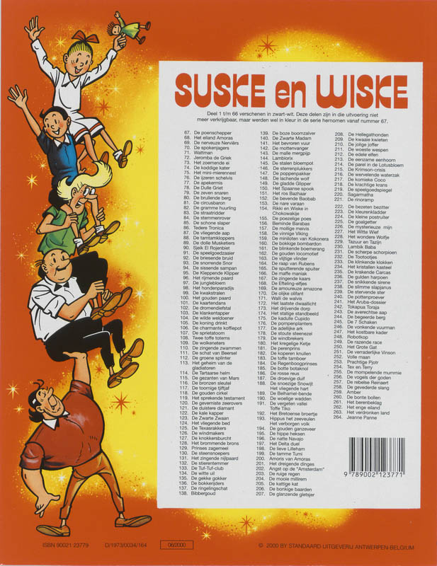 Suske en Wiske no 79 - De mottenvanger achterkant