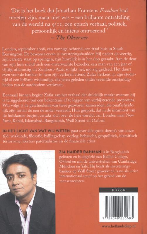 In het licht van wat wij weten In het licht van wat wij weten achterkant