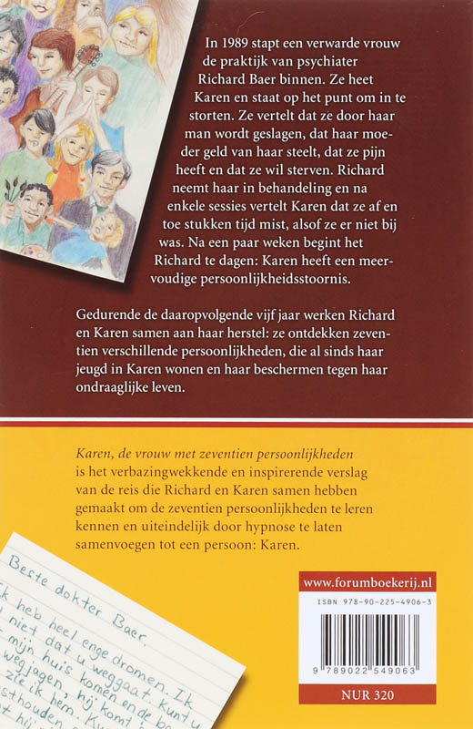 KAREN, DE VROUW MET ZEVENTIEN PERSOONLIJKHEDEN KAREN, DE VROUW MET ZEVENTIEN PERSOONLIJKHEDEN achterkant