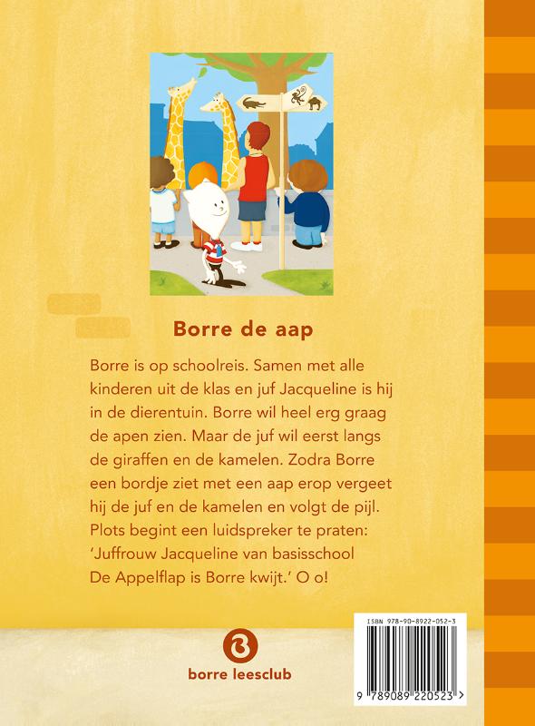 Borre de aap / De Gestreepte Boekjes achterkant