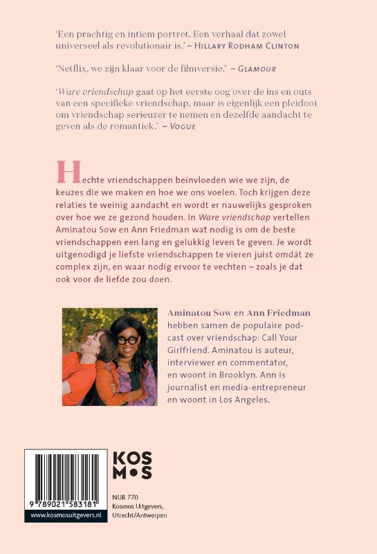 Ware vriendschap achterkant