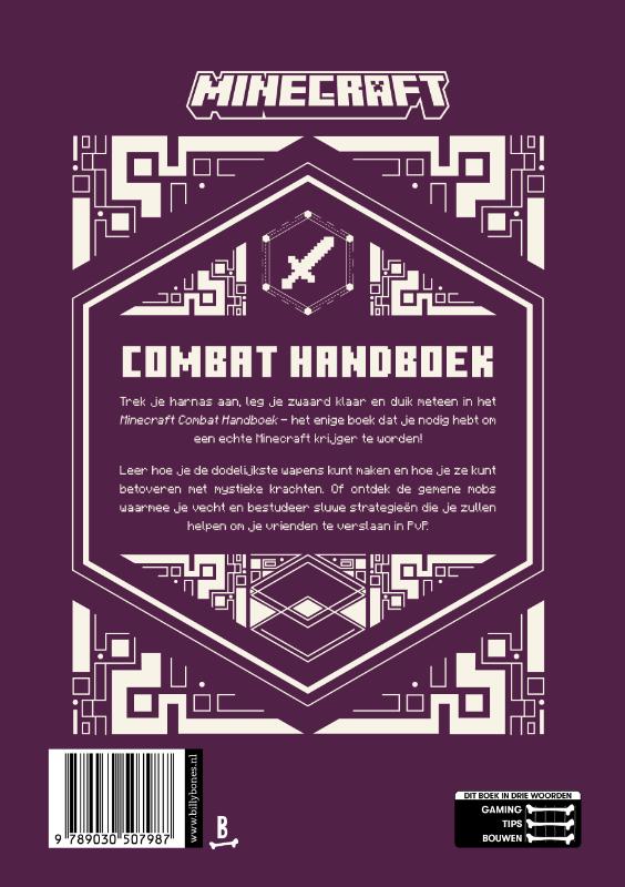 Minecraft Combat Handboek achterkant