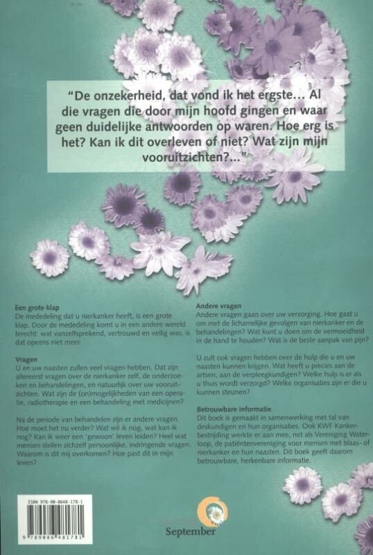 Nierkanker / Zorgboek achterkant