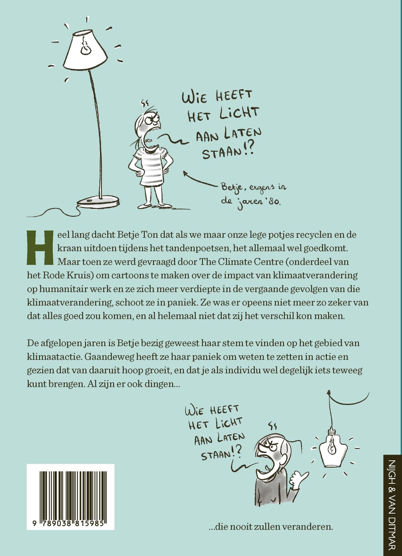De vliegende klimaatactivist achterkant