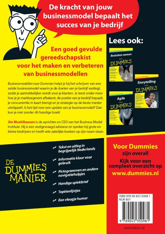 Businessmodellen voor dummies / Voor Dummies achterkant